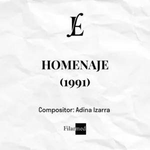 HOMENAJE (1991) - Adina Izarra